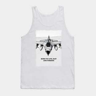 Fighter Jet Born P3 Tank Top